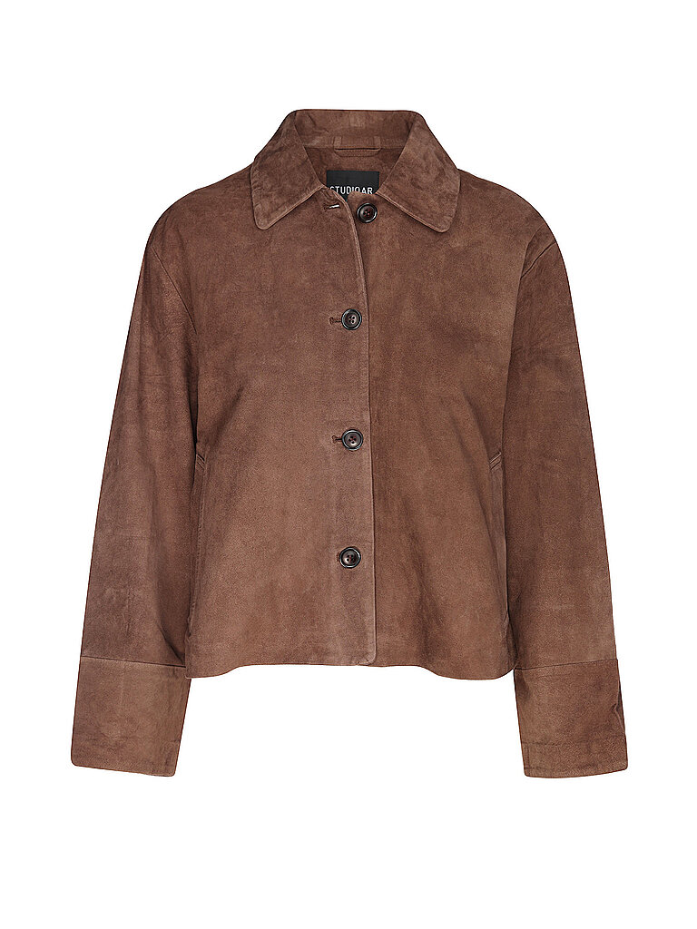 Studio Elaine Leather Jacket Brown 38 3